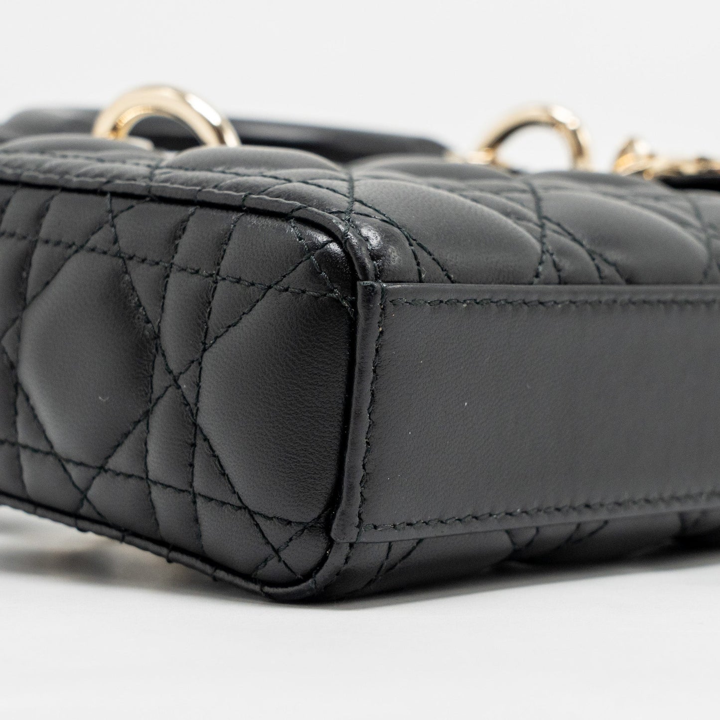 Dior Small Lady D-Joy Bag Cannage Lambskin Black LGHW
