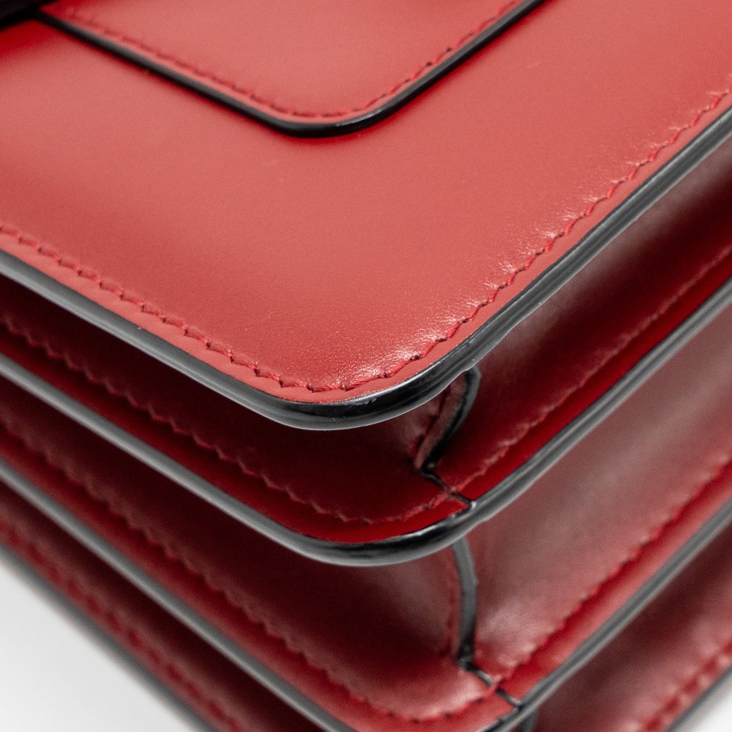 Bvlgari Serpenti Forever Top Handle Bag Calfskin Red LGHW