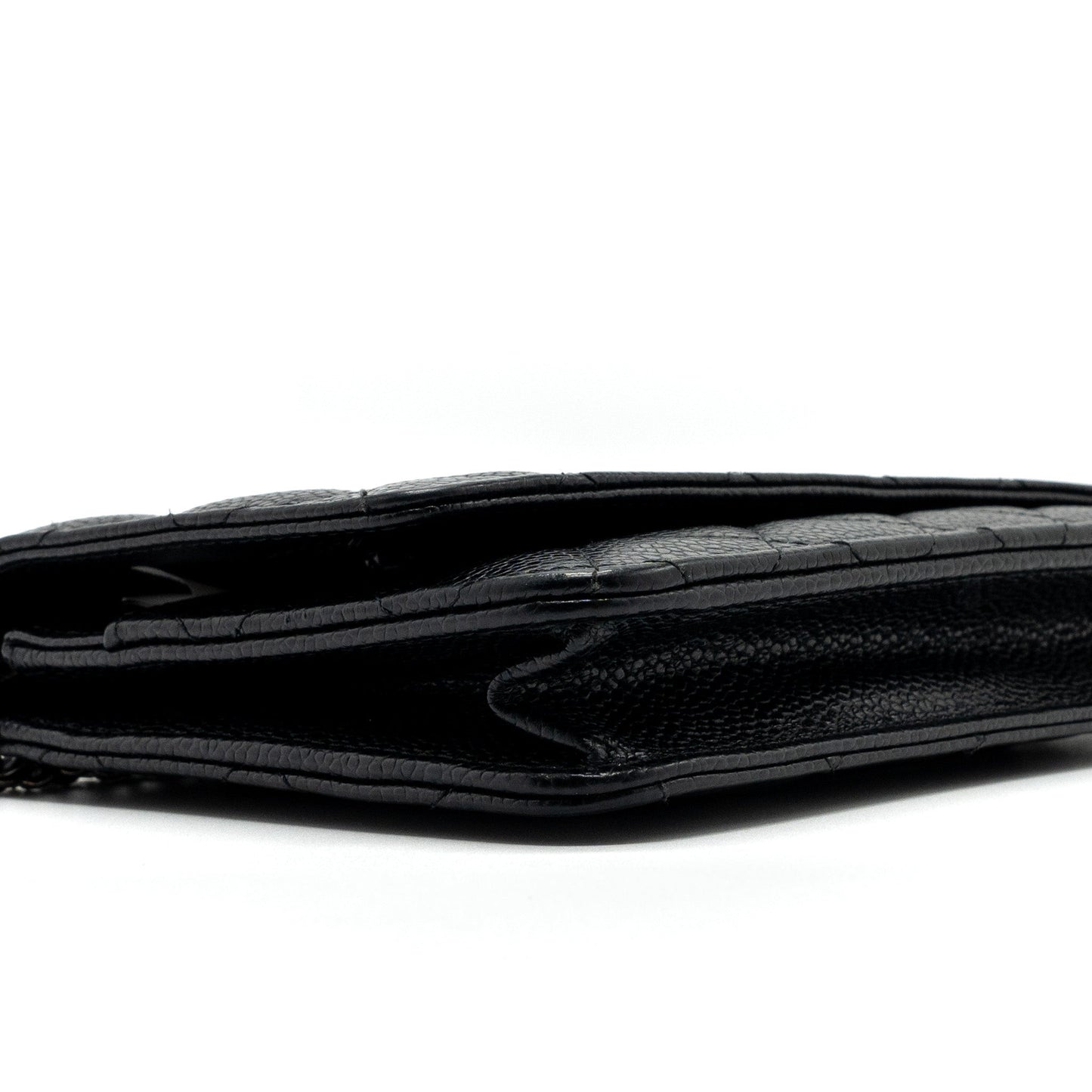 Chanel classic wallet on chain caviar black SHW