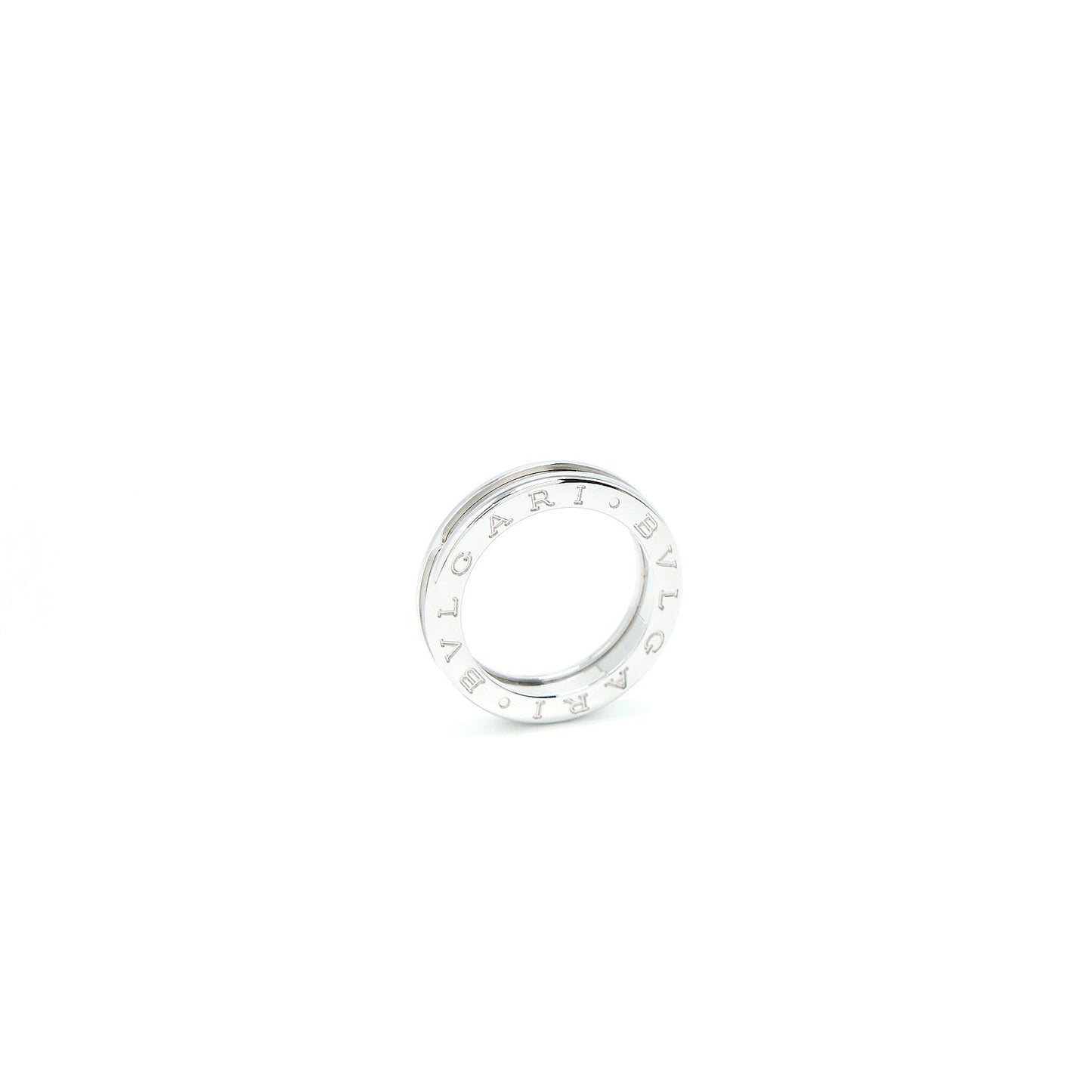 BVLGARI Size 53 B.Zero1 One-Band Ring White Gold