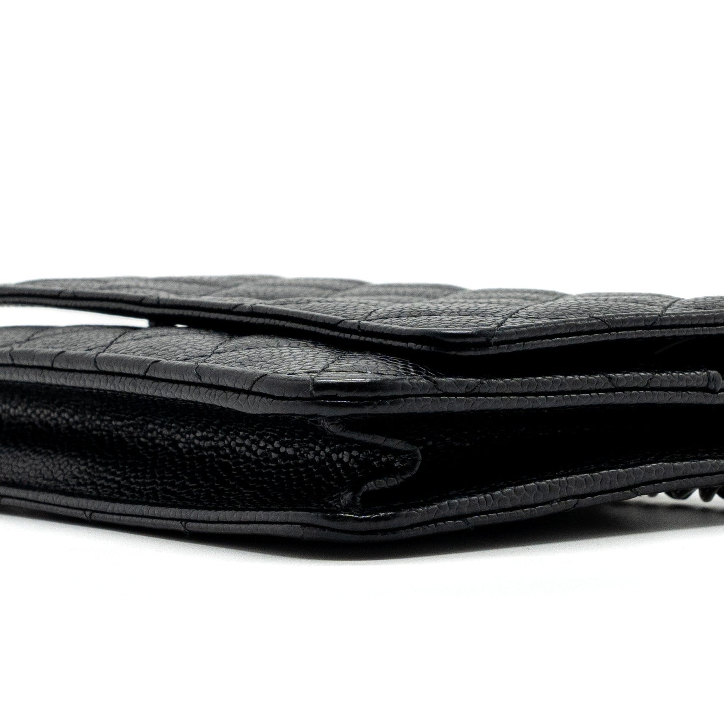 Chanel classic wallet on chain caviar black SHW