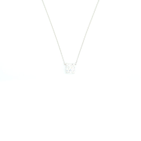 Cartier Diamond Necklace White Gold 1.15 Carat