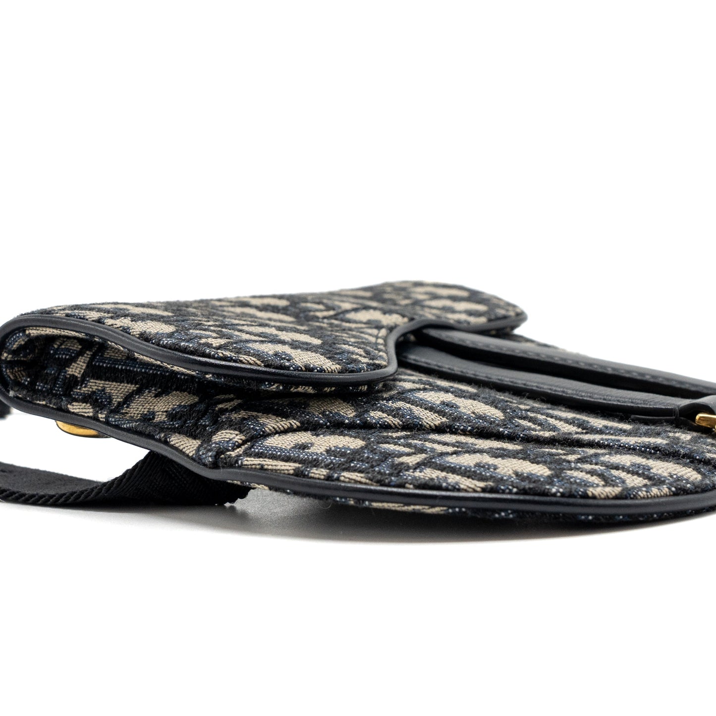 Dior Saddle Belt Bag Blue Dior Oblique Jacquard GHW