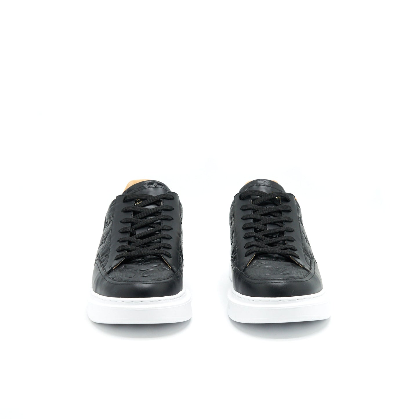 Louis Vuitton Size 9 Black Leather Sneakers