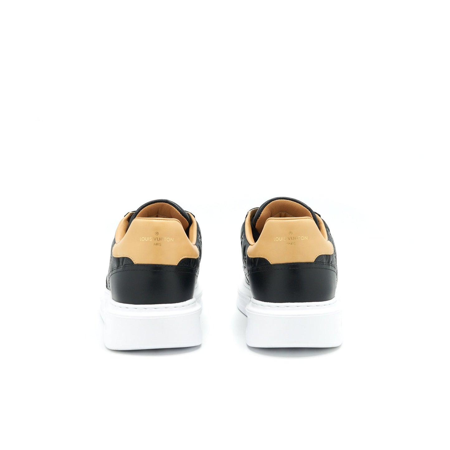 Louis Vuitton Size 9 Black Leather Sneakers