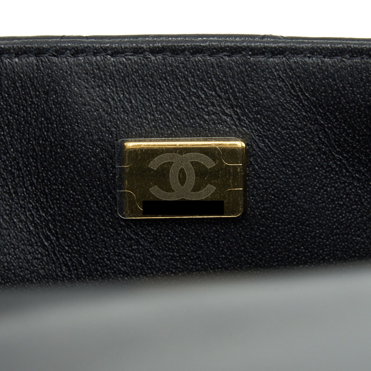Chanel Mini Rectangular Flap Bag Lambskin Black LGHW(Microchip）
