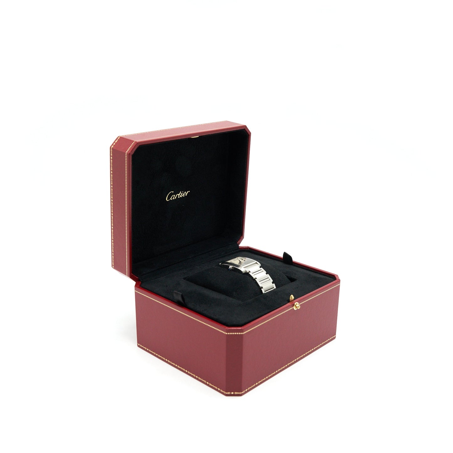Cartier tank Franchise Watch, Medium Model, Quartz movement, Steel WSTA0005