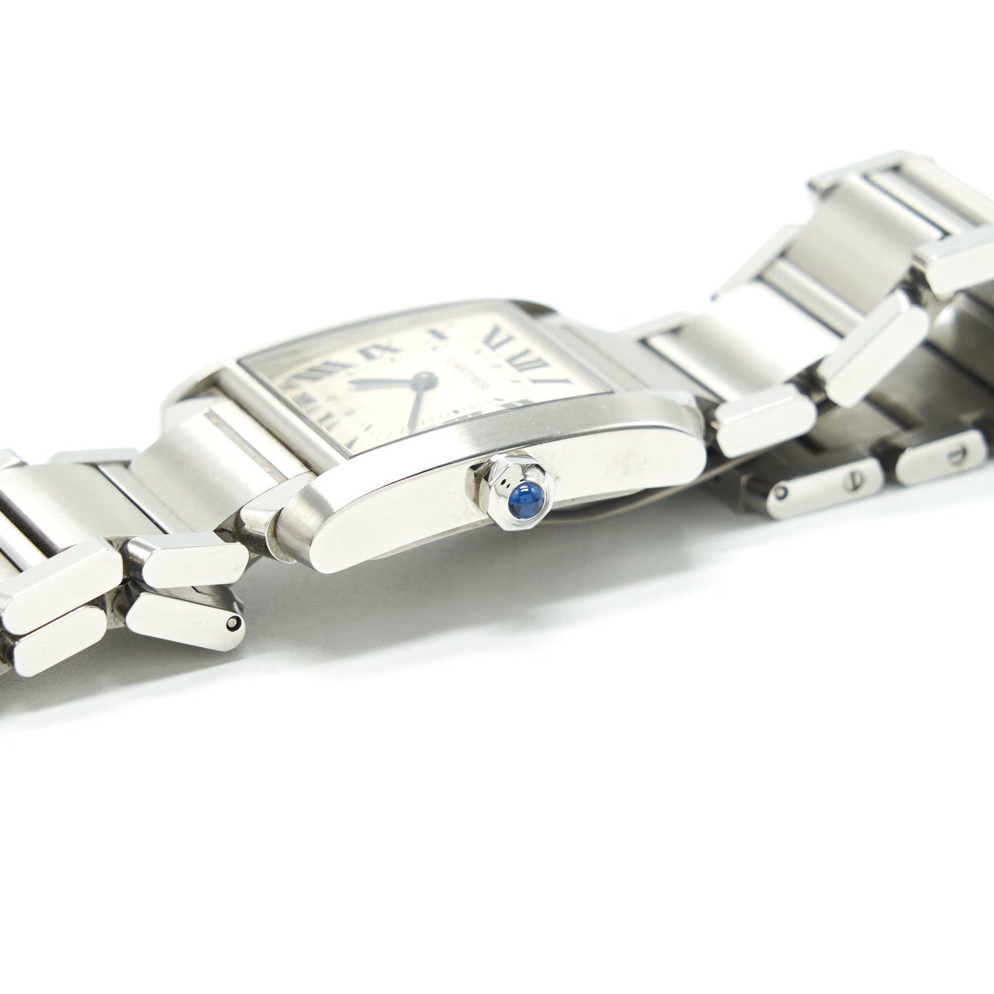 Cartier tank Franchise Watch, Medium Model, Quartz movement, Steel WSTA0005