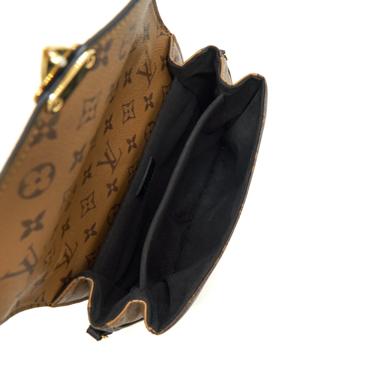 Louis Vuitton Pochette Metis Monogram Reverse Canvas GHW