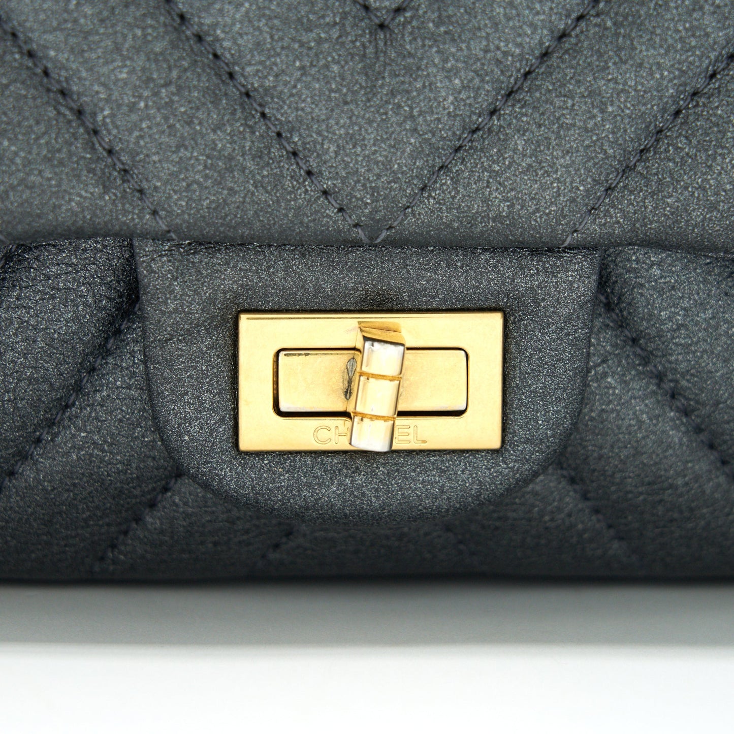 Chanel Chevron Small 2.55 226 Reissue Bag Charcoal GHW
