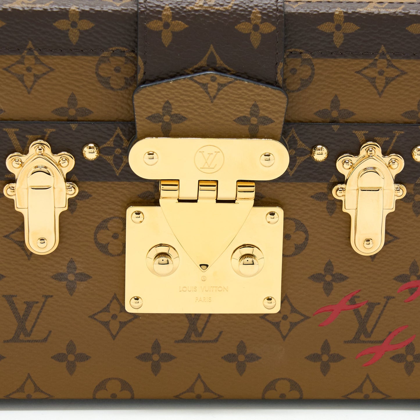 Louis Vuitton Petite Malle Monogram Reverse Canvas GHW