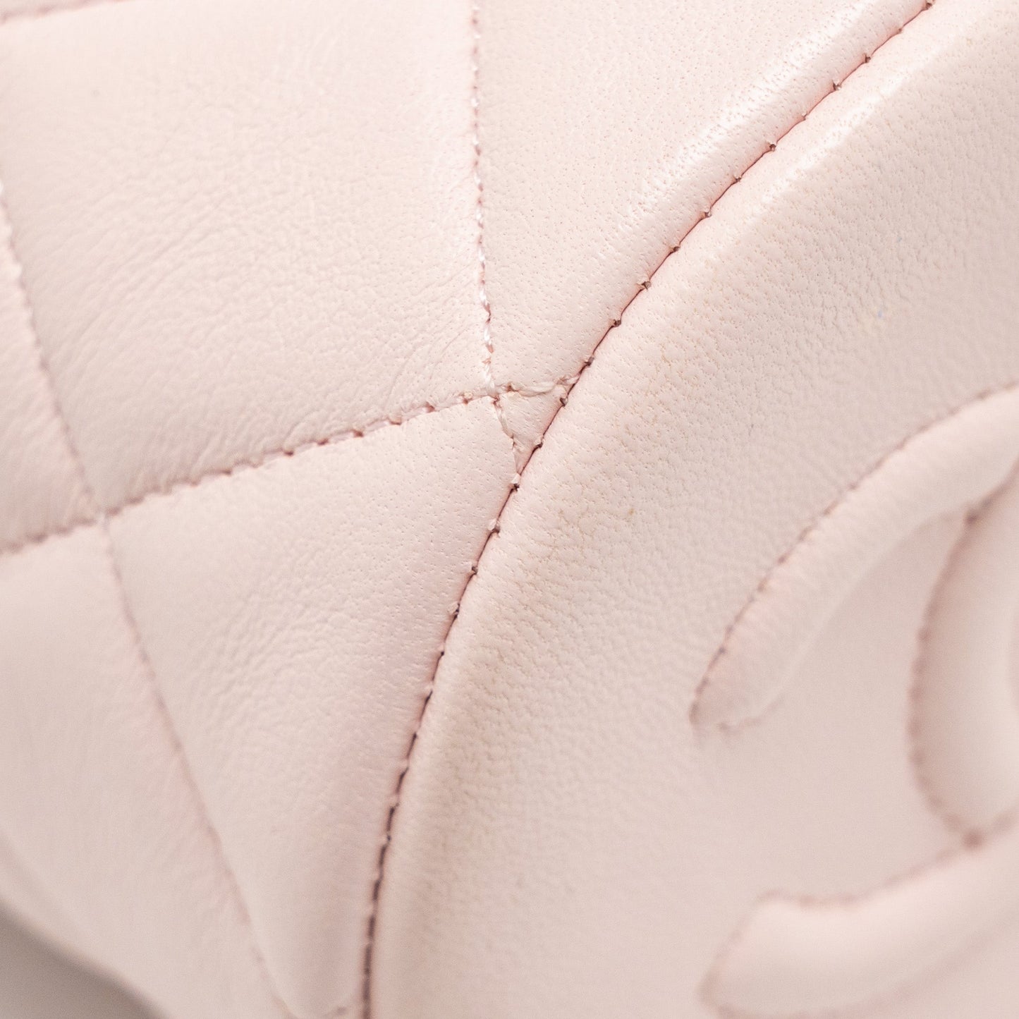 Chanel Mini Drawstring Bucket Bag Lambskin Pink LGHW