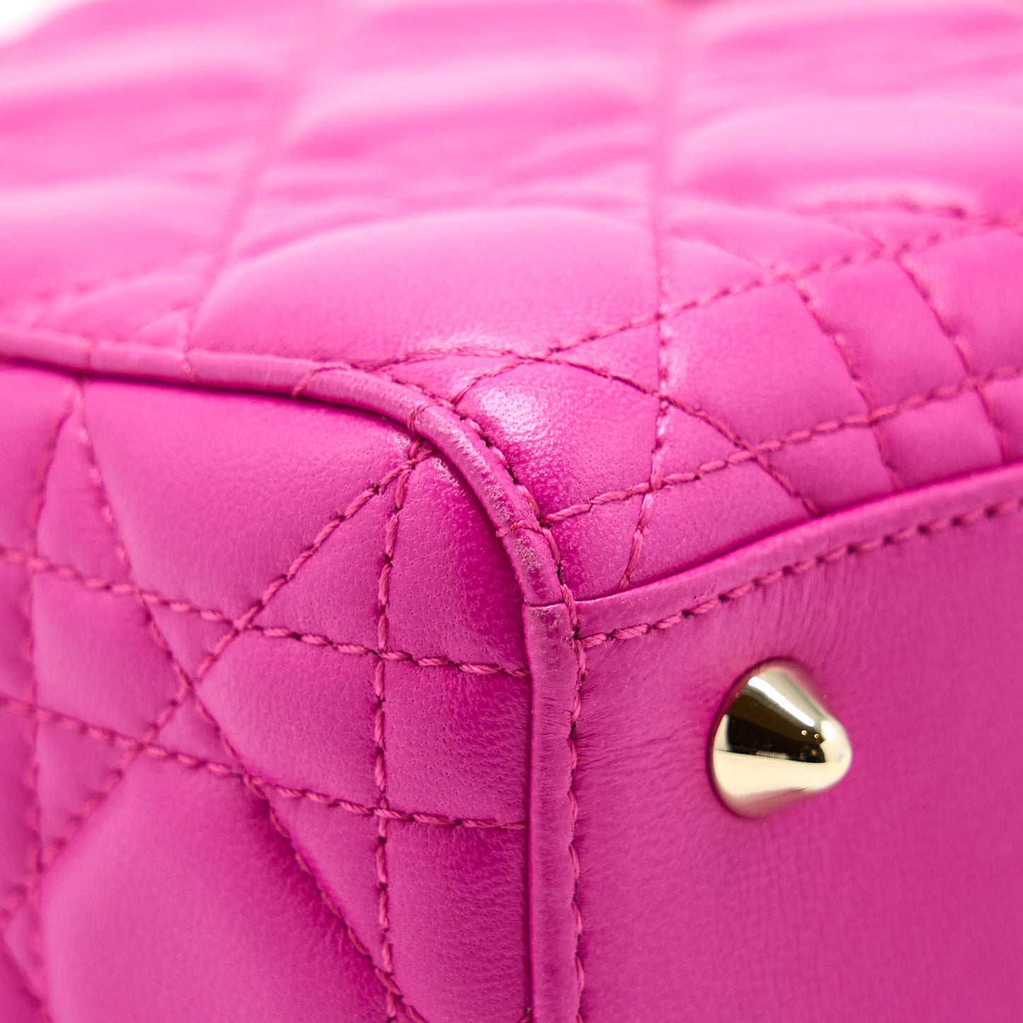 Dior Small Lady Dior Lambskin Pink GHW