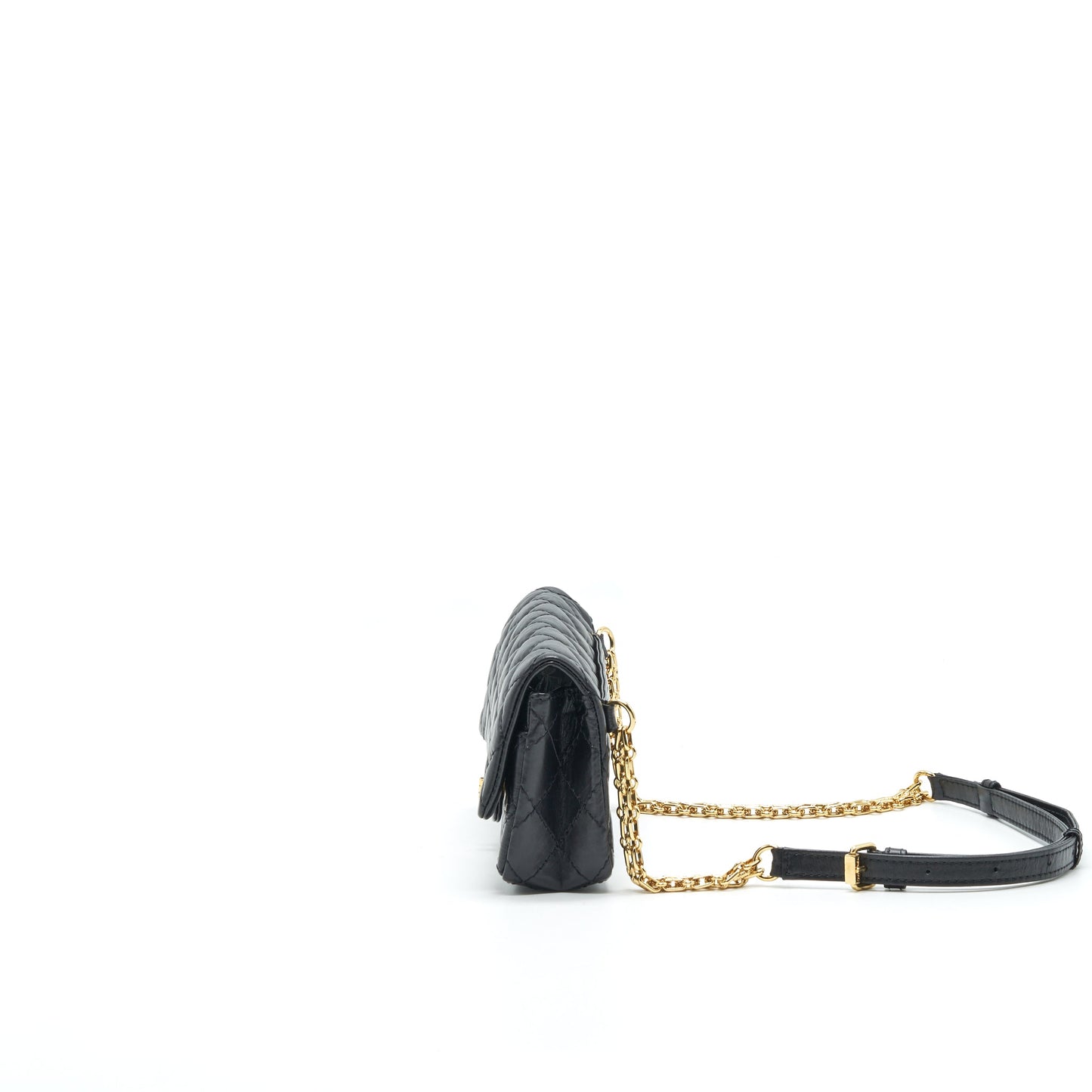 Chanel 2.55 Waist Bag in black GHW