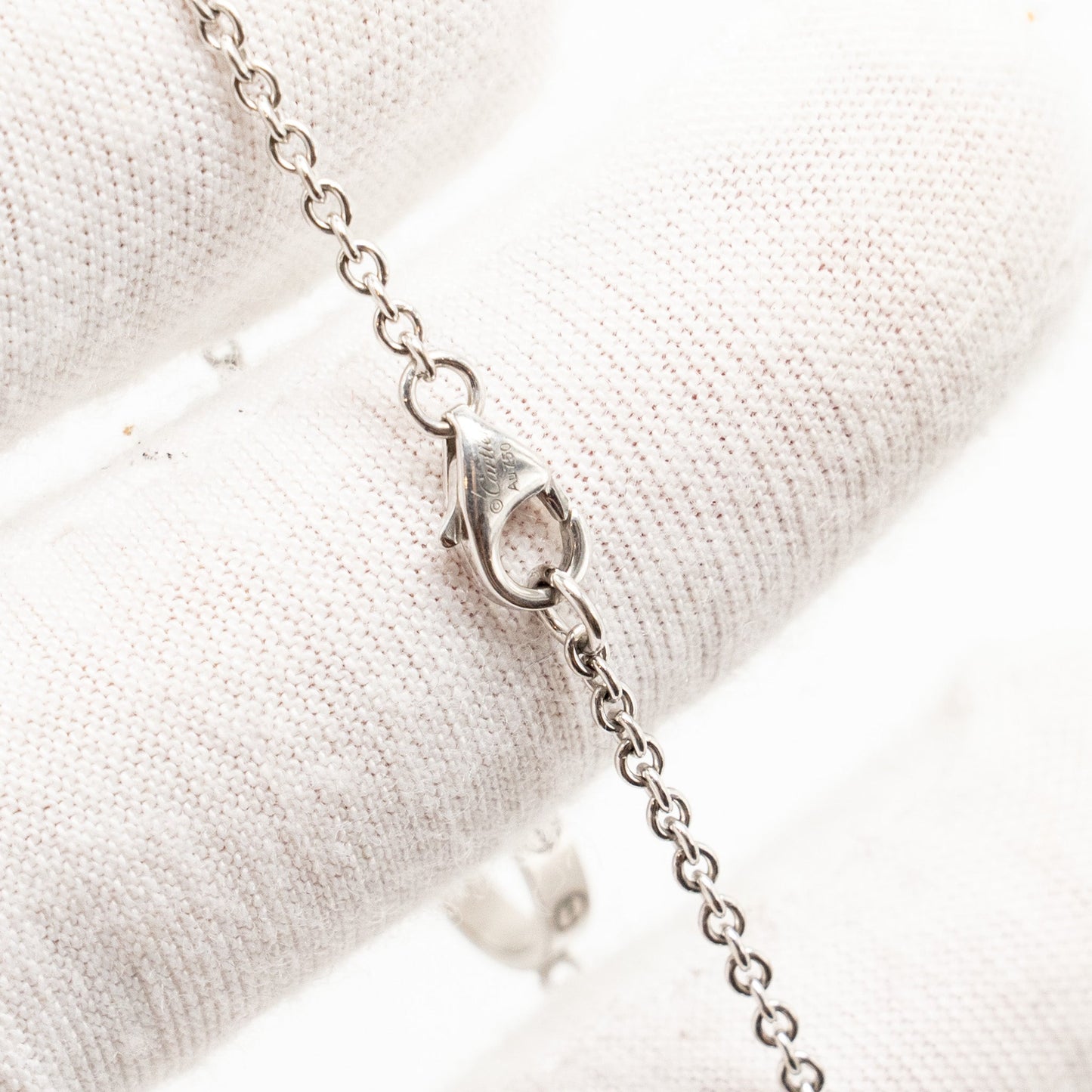 Cartier Love Bracelet On Chain White Gold