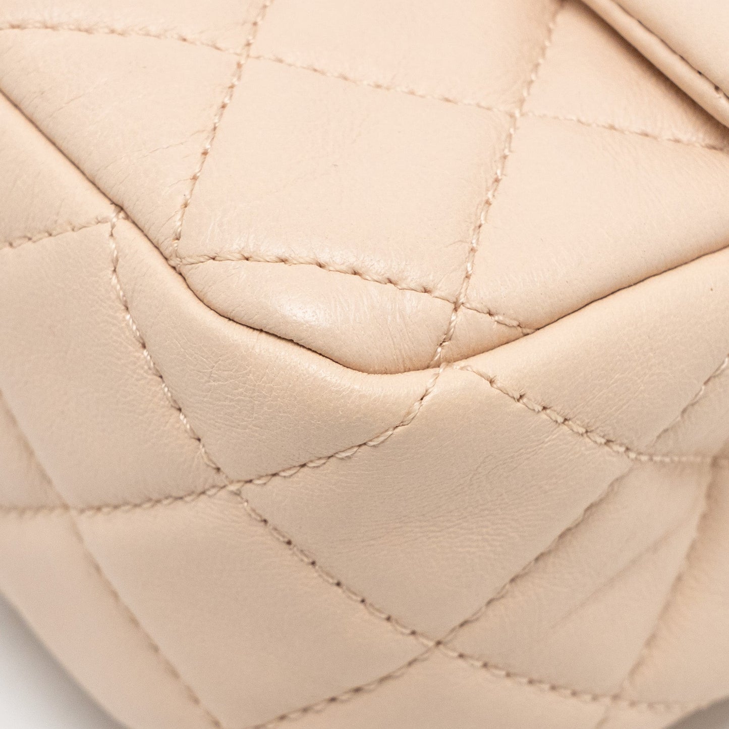 Chanel Pearl Crush Mini Rectangular flap bag Lambskin light pink GHW (microchip)