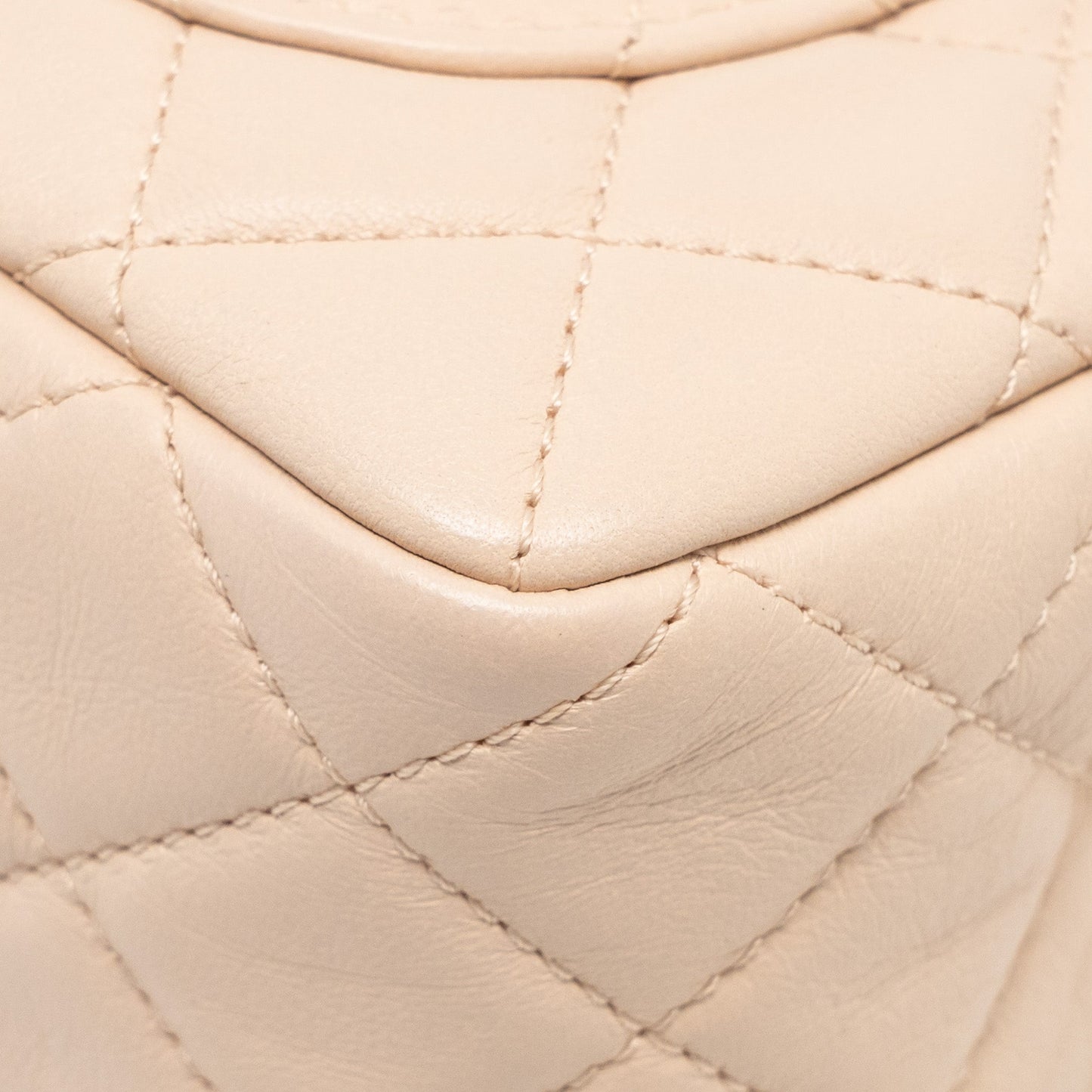 Chanel Pearl Crush Mini Rectangular flap bag Lambskin light pink GHW (microchip)