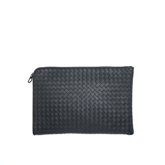 bottega Veneta Intrecciato weave small document case/ clutch