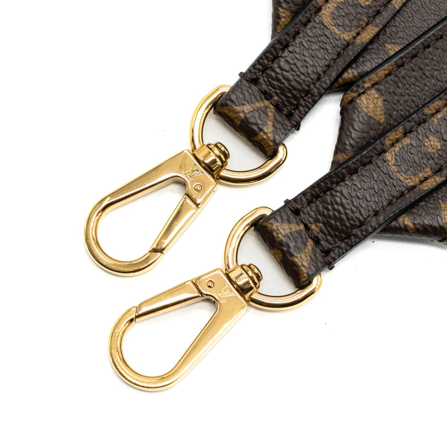 Louis Vuitton Bandoulière shoulder strap Monogram canvas / black GHW