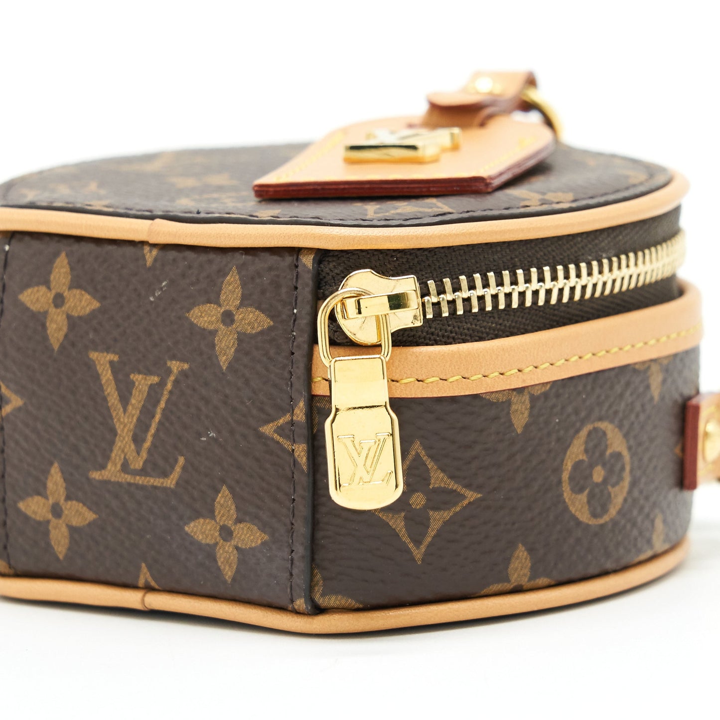 Louis Vuitton Petite Boite Chapeau Necklace Monogram Canvas