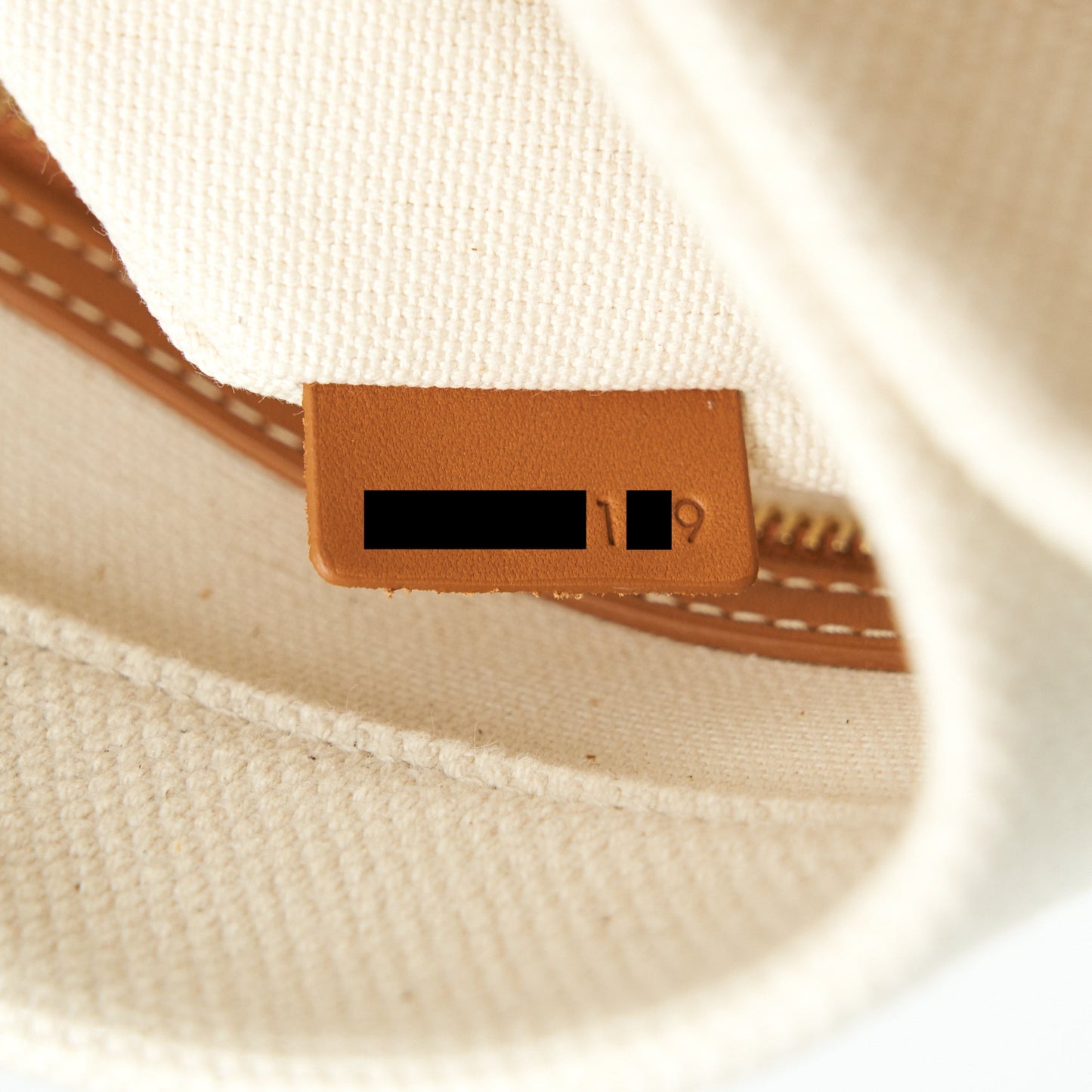 CELINE HORIZONTAL CABAS CELINE IN CANVAS WITH CELINE PRINT AND CALFSKIN NATURAL / TAN