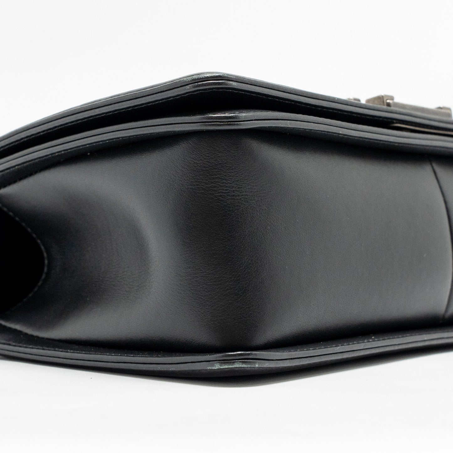 Chanel Medium Boy bag calfskin black ruthenium SHW