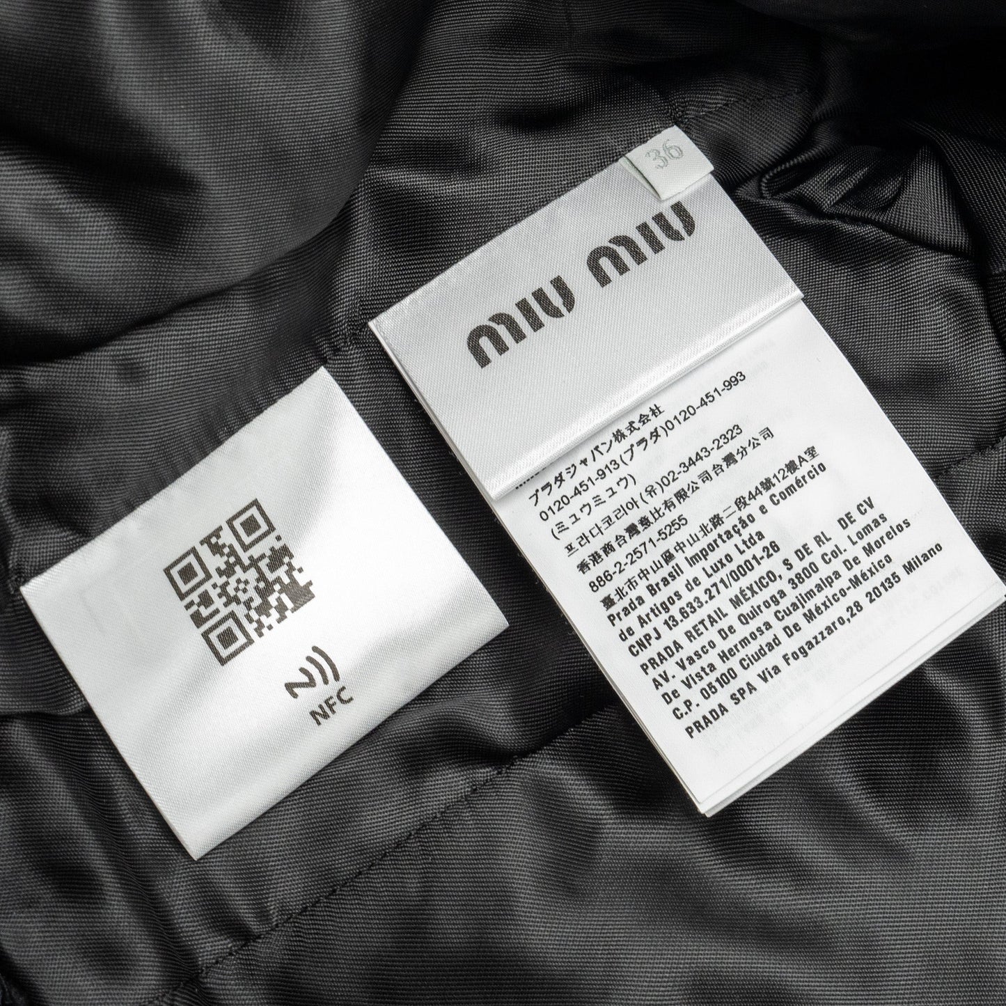 Miu miu size 36 tweed jacket sequin/ virgin wool black