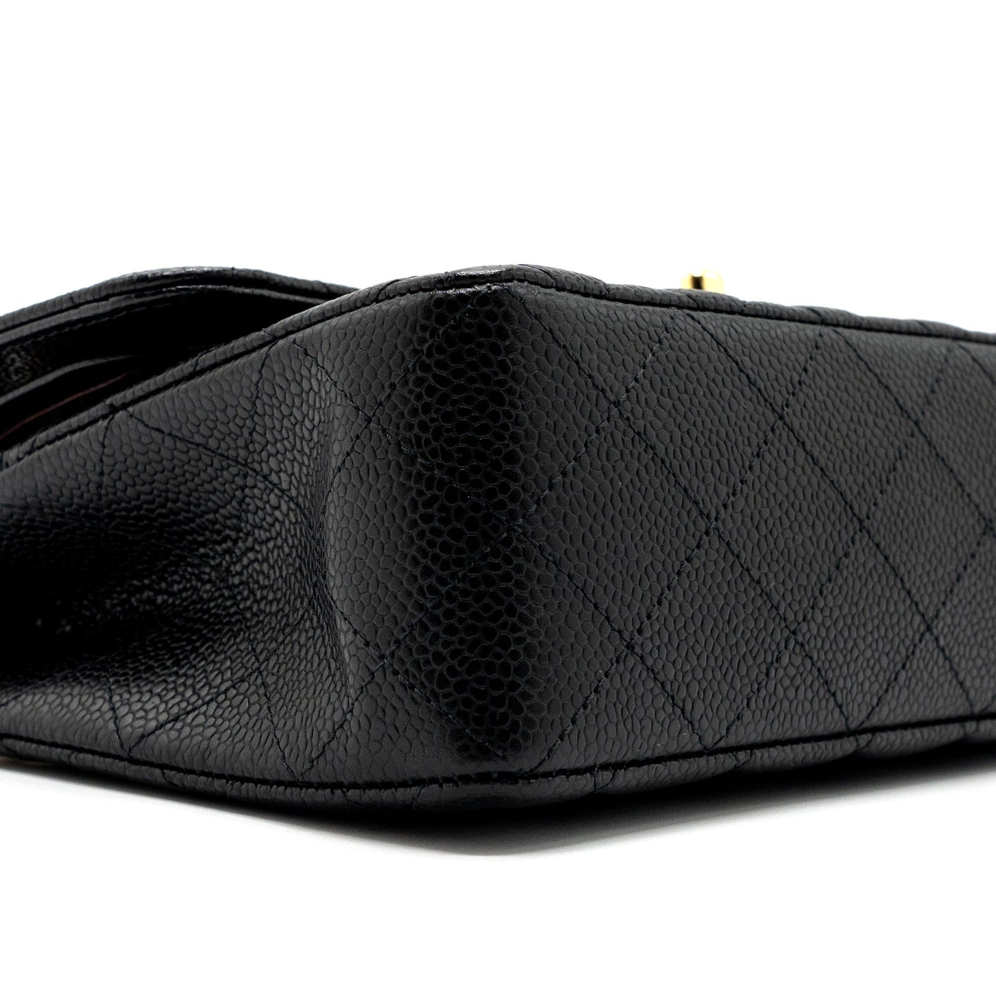 Chanel small classic double flap bag caviar black GHW