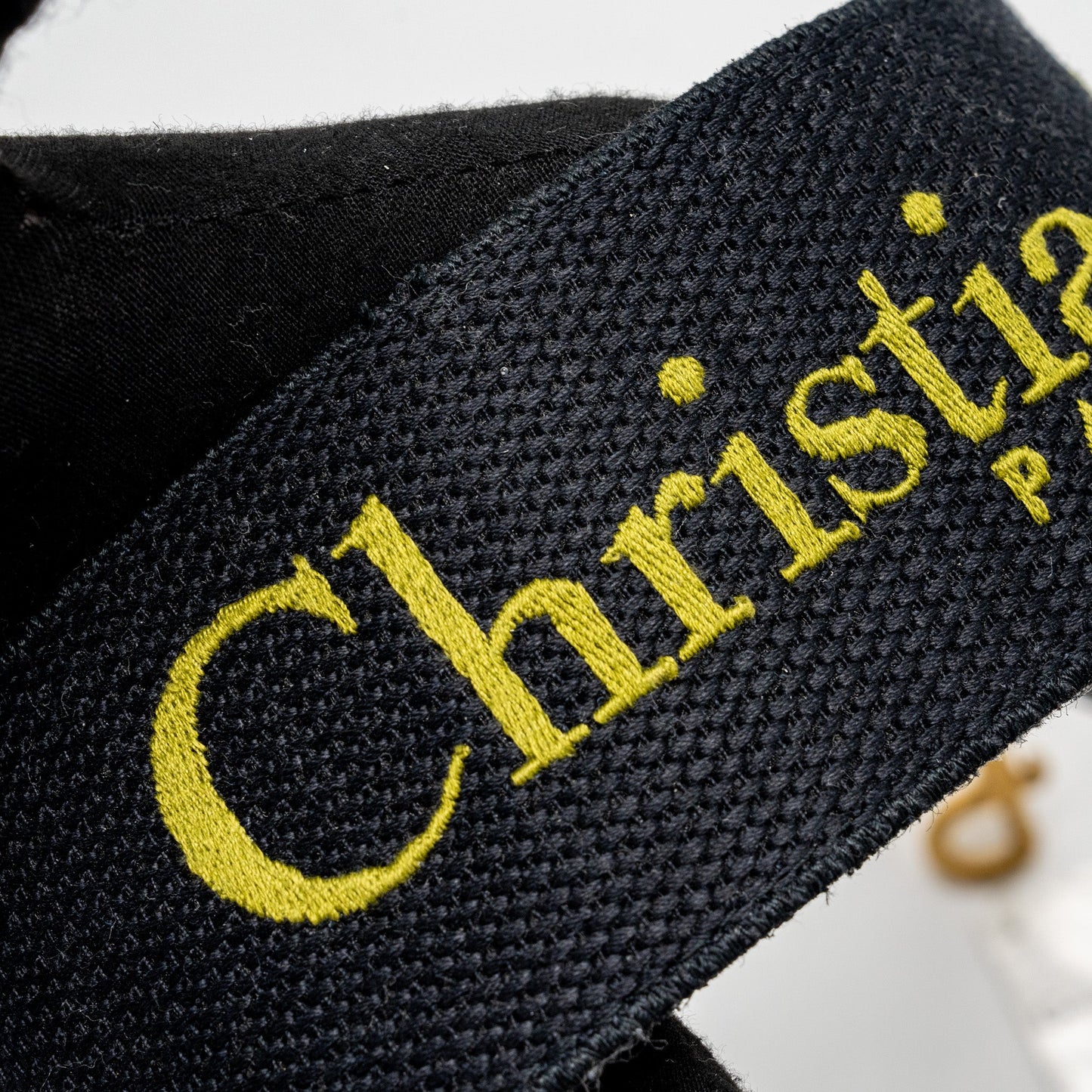 Dior Shoulder Strap Canvas Embroidered Green/Black/Multicolour GHW