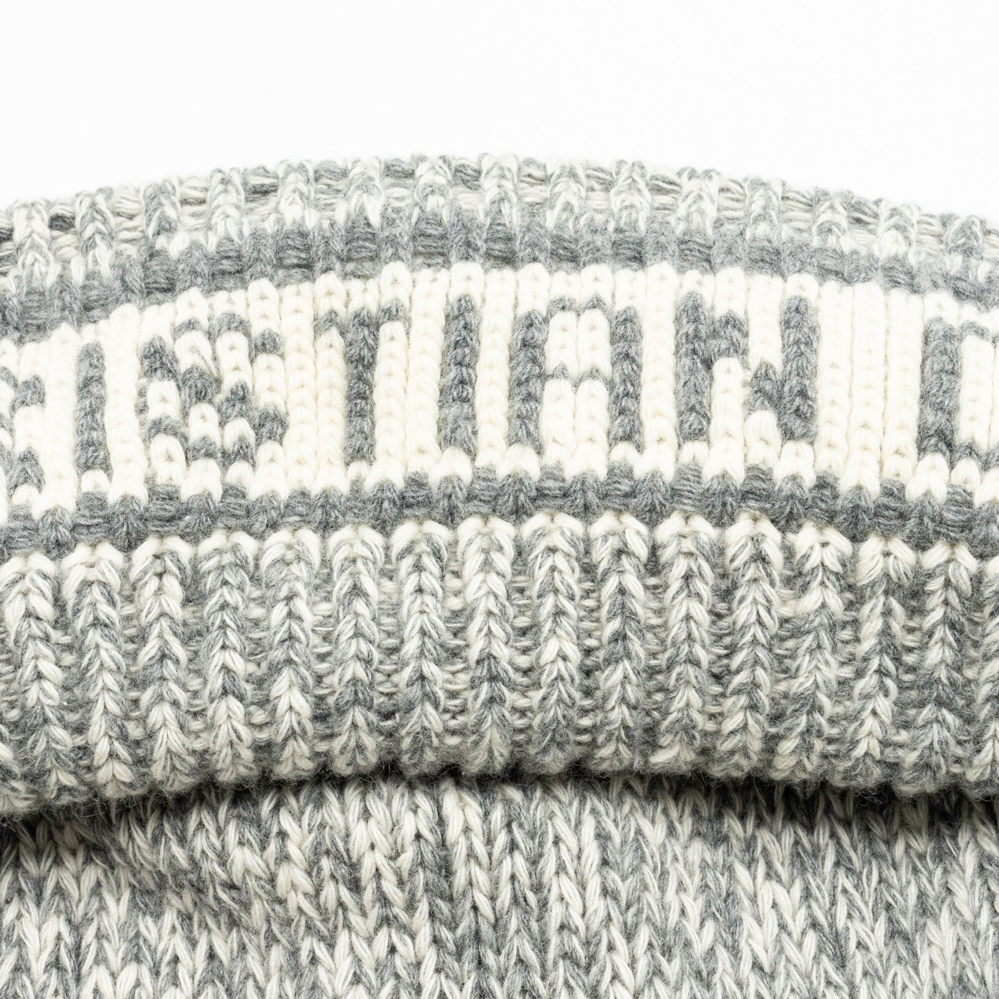 Dior Size 36 Long Cardigan Wool/Cashmere Grey/White