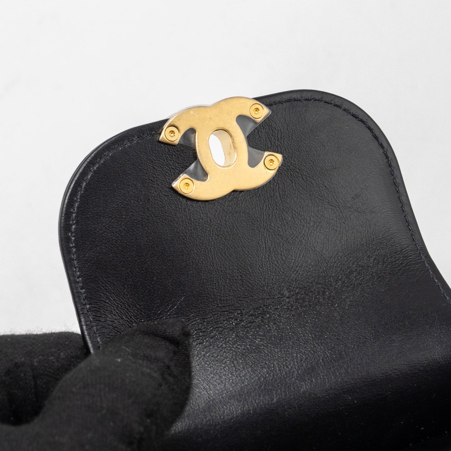 Chanel 23k Mini Shopping Tote Calfskin Black GHW(Microchip)