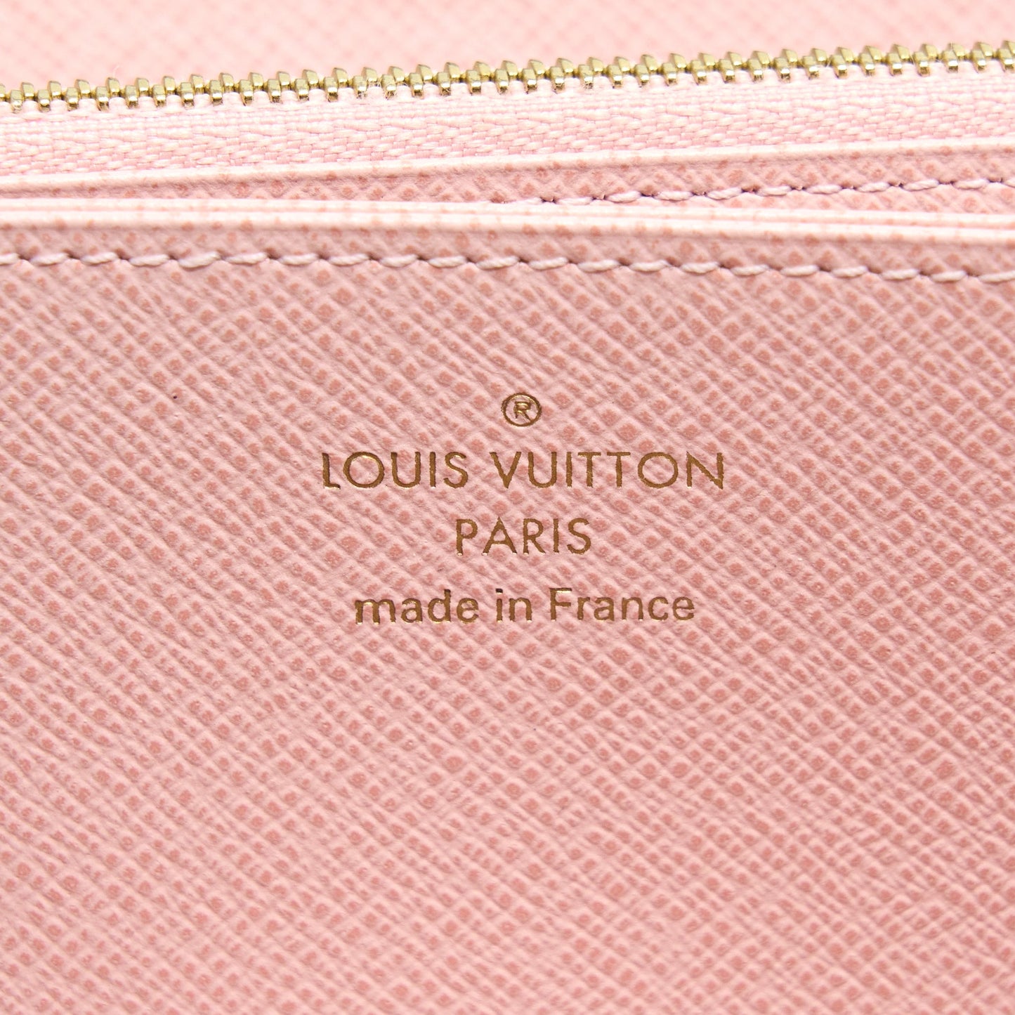 Louis Vuitton Zippy Wallet Damier Ebene Canvas/ Rose Ballerine GHW