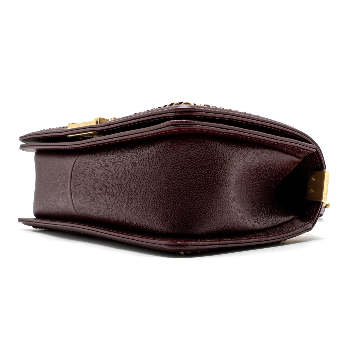 Chanel Medium Boy Bag Limited Edition Caviar Burgundy GHW(microchip)