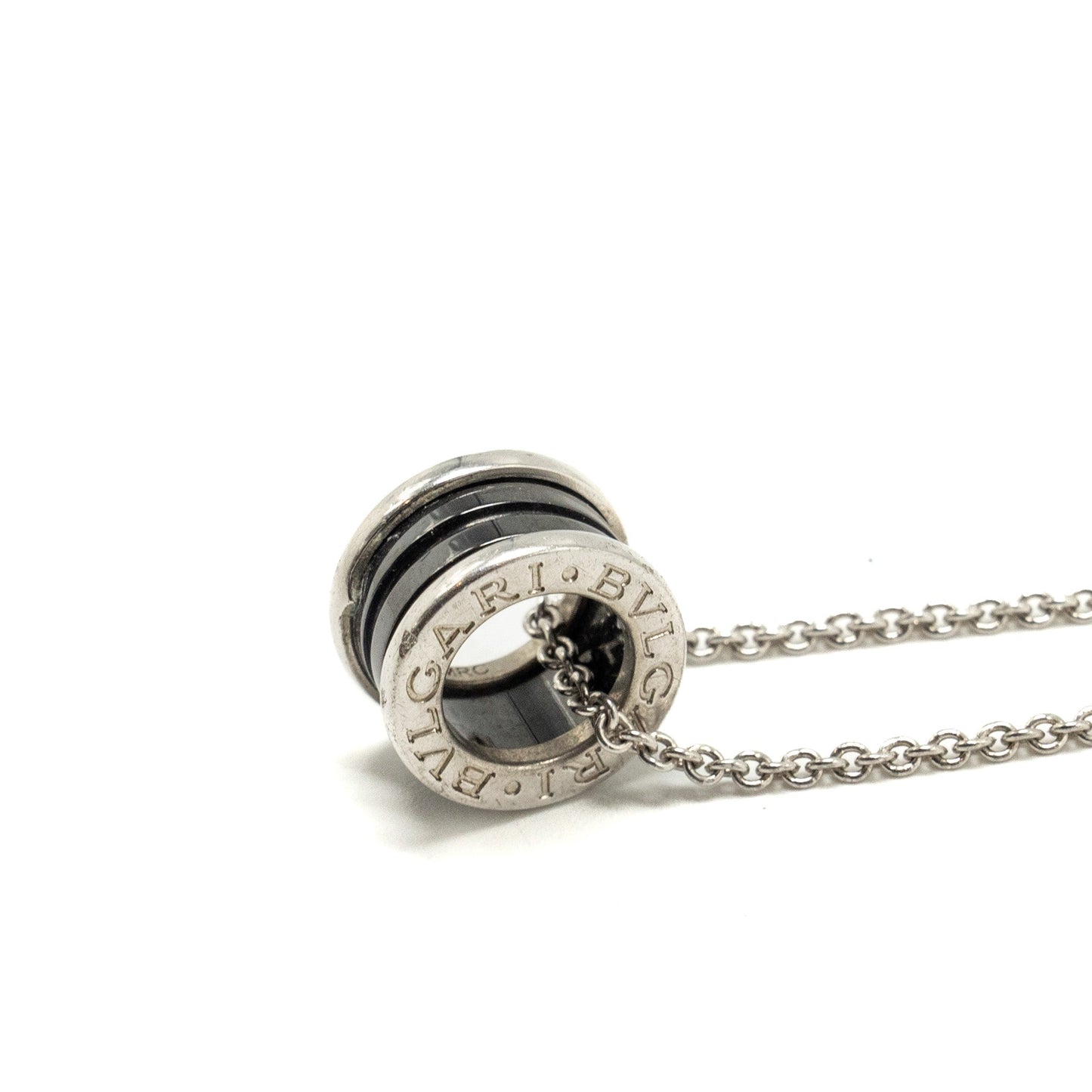 Bvlgari Save the Children B.zero Necklace Black Ceramic/Silver