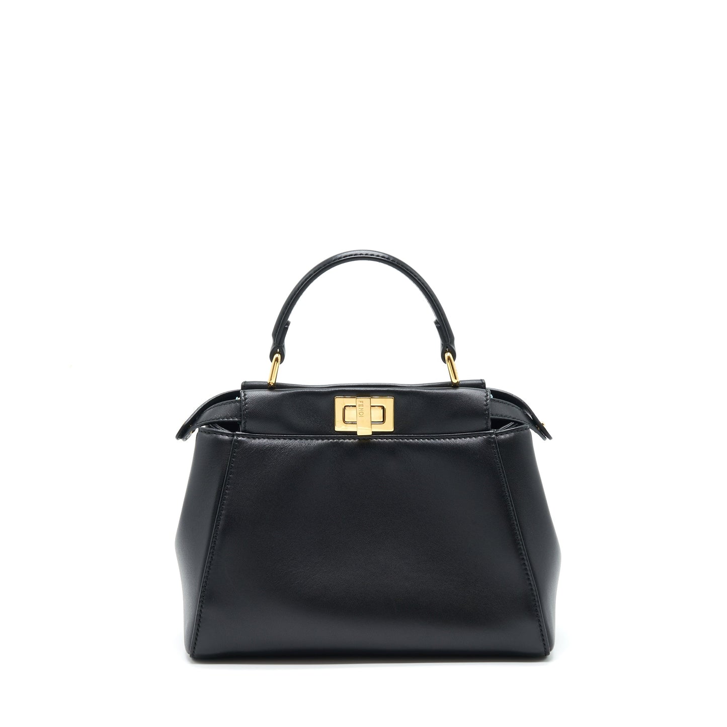 Fendi Mini Peekaboo Lambskin Black GHW