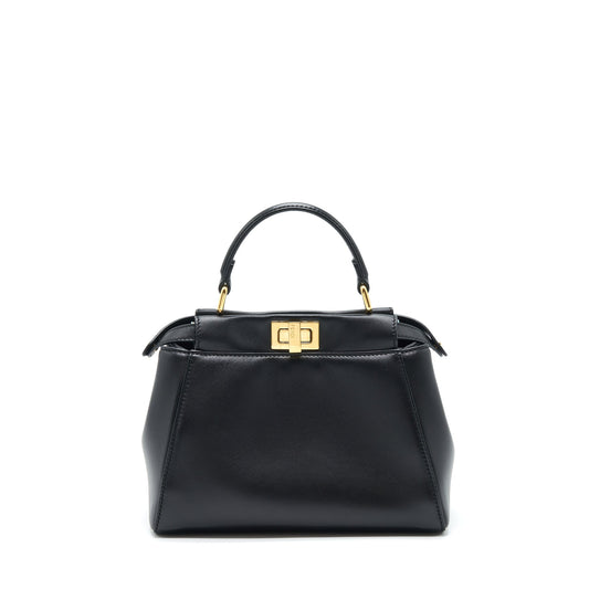Fendi Mini Peekaboo Lambskin Black GHW