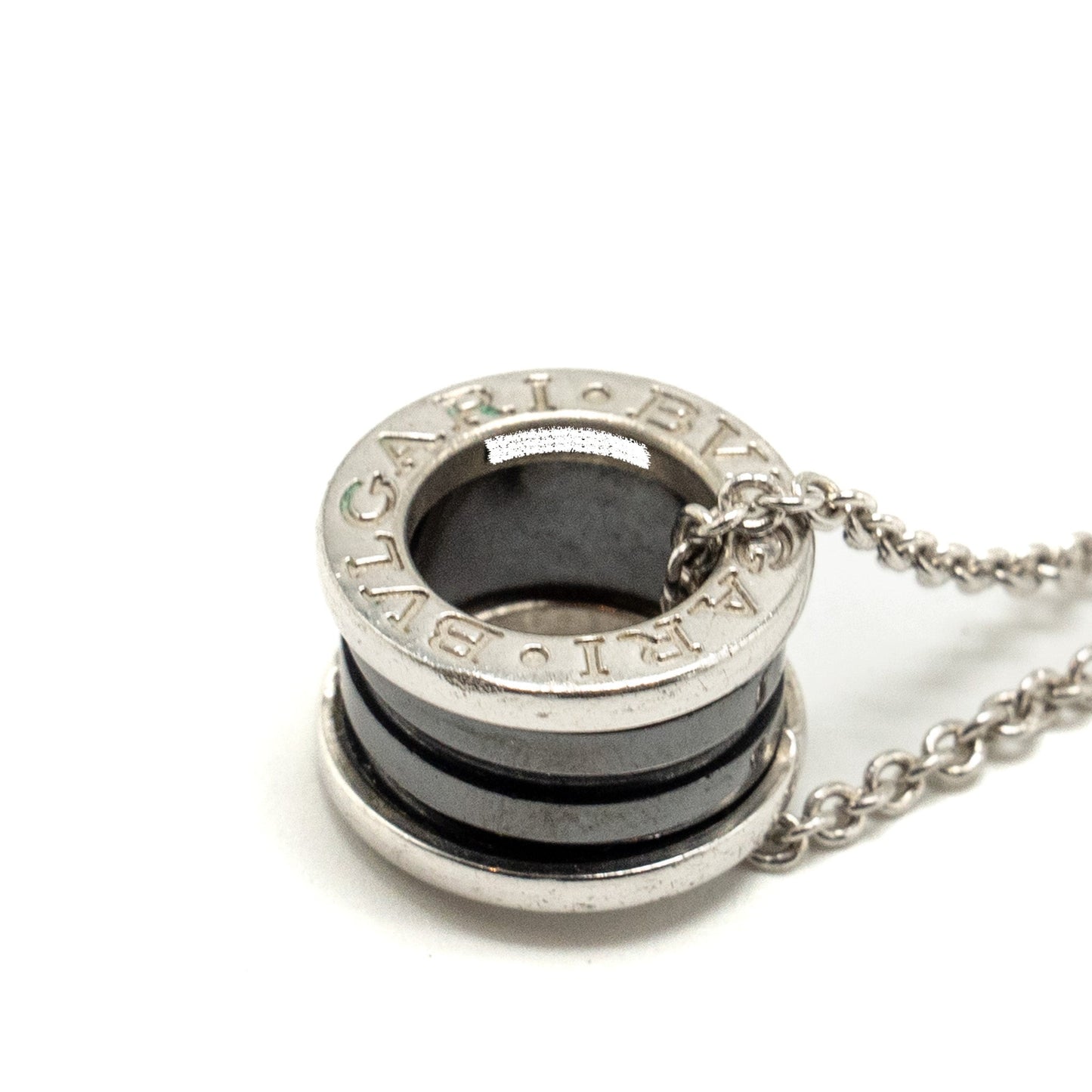 Bvlgari Save the Children B.zero Necklace Black Ceramic/Silver