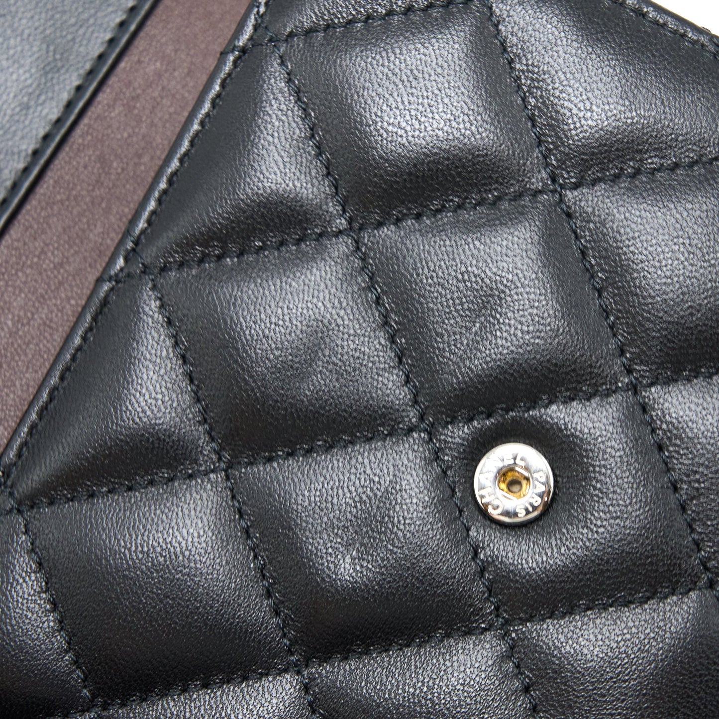 Chanel Small Classic Compact Wallet Lambskin Black SHW