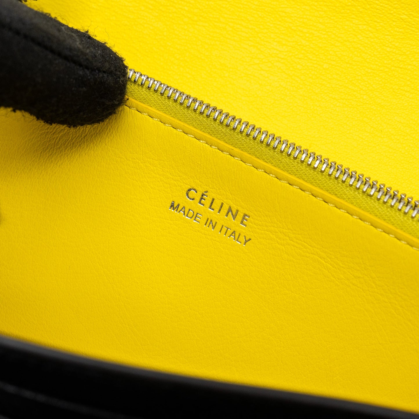 Celine Long Wallet Grained Calfskin Black SHW