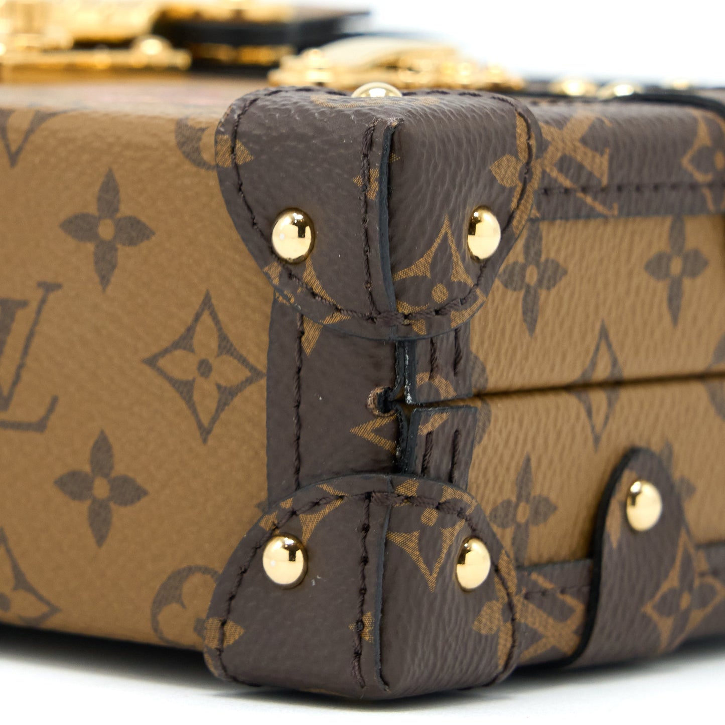 Louis Vuitton Petite Malle Monogram Reverse Canvas GHW