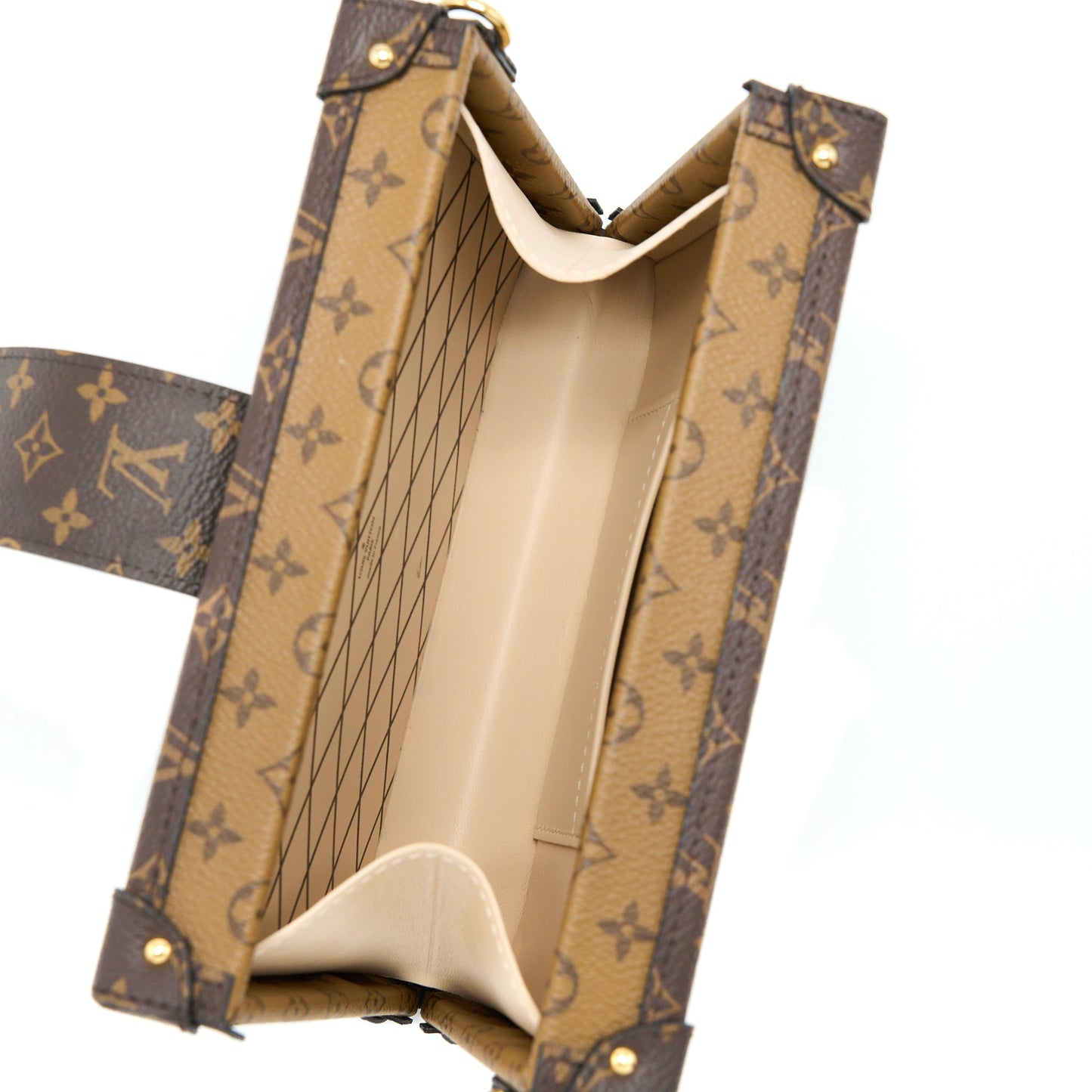 Louis Vuitton Petite Malle Monogram Reverse Canvas GHW
