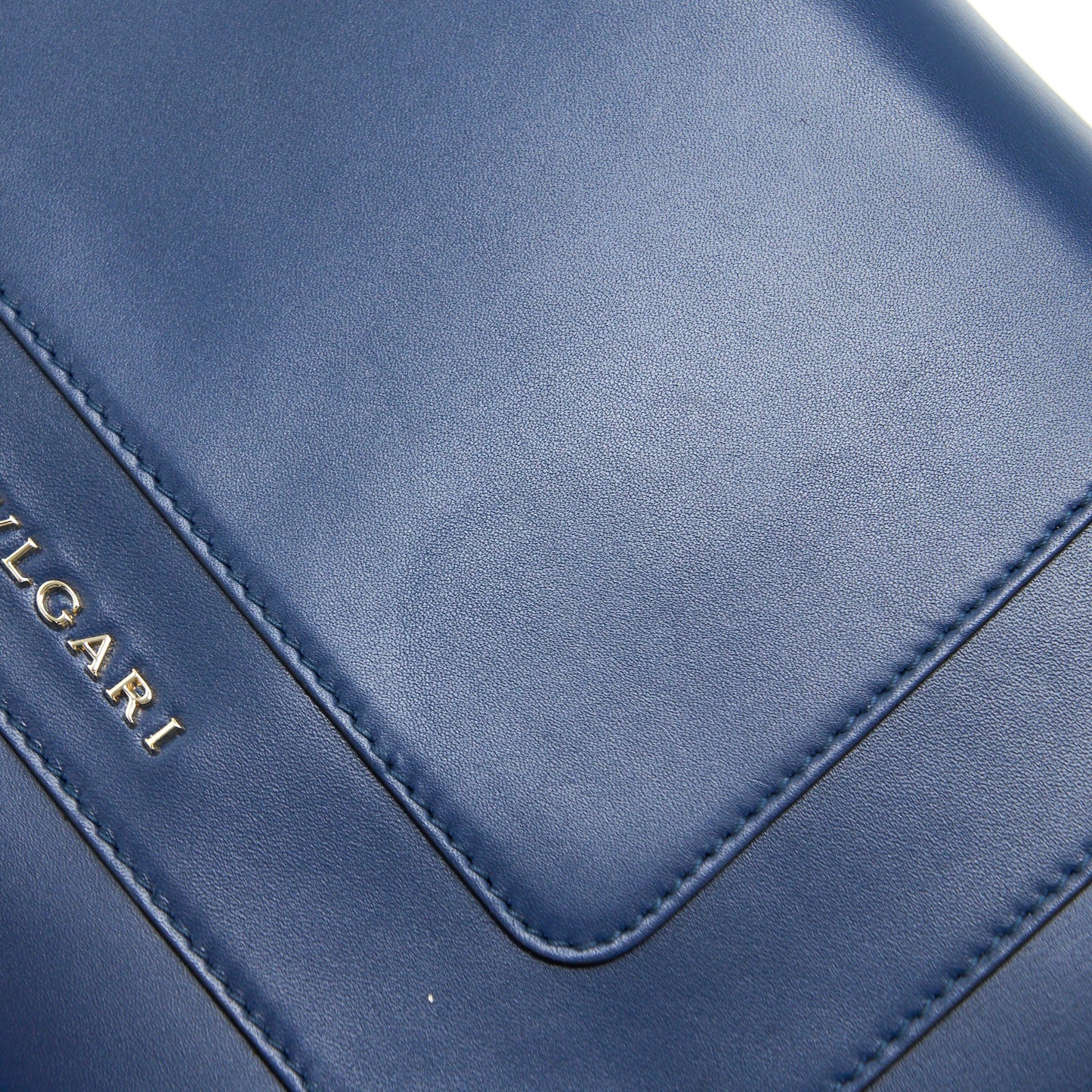 Bvlgari Serpenti Forever Shoulder Bag Calfskin Dark Blue LGHW