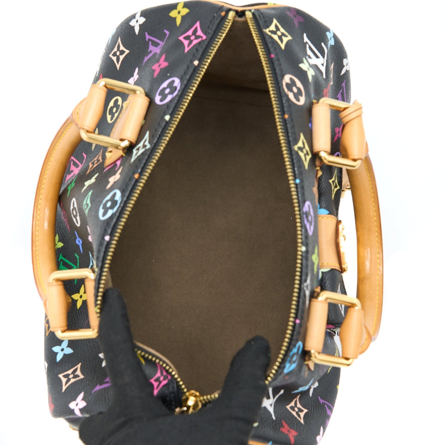 Louis Vuitton Speedy 30 Multicolour Monogram Canvas Black GHW
