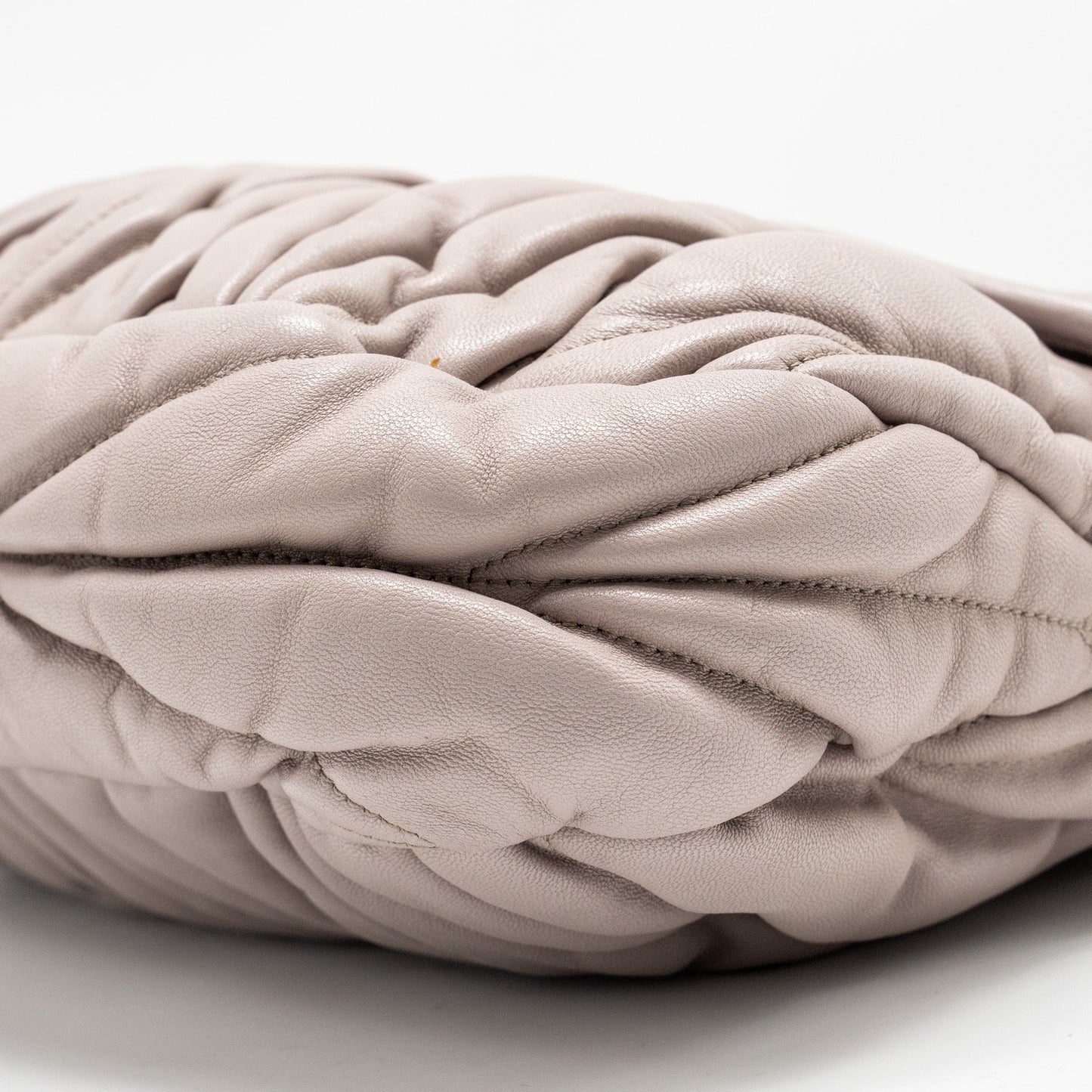 Miu Miu Sacca Con Matelasse Handbag Leather Light Purple GHW