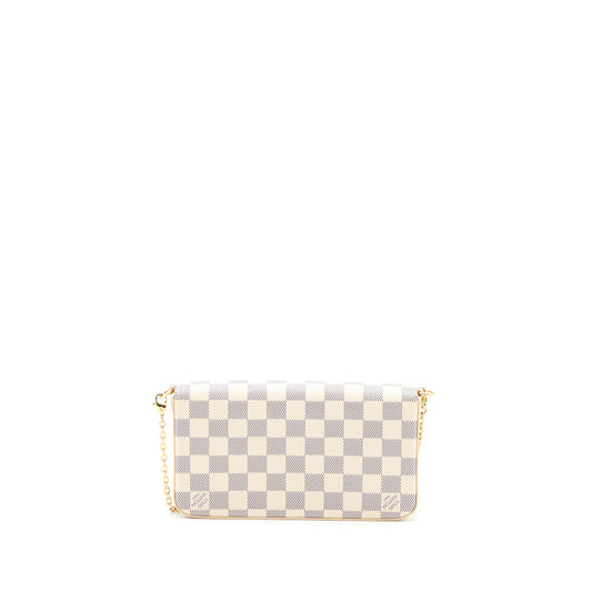 Louis Vuitton Felicie Pochette Damier Azur Canvas GHW