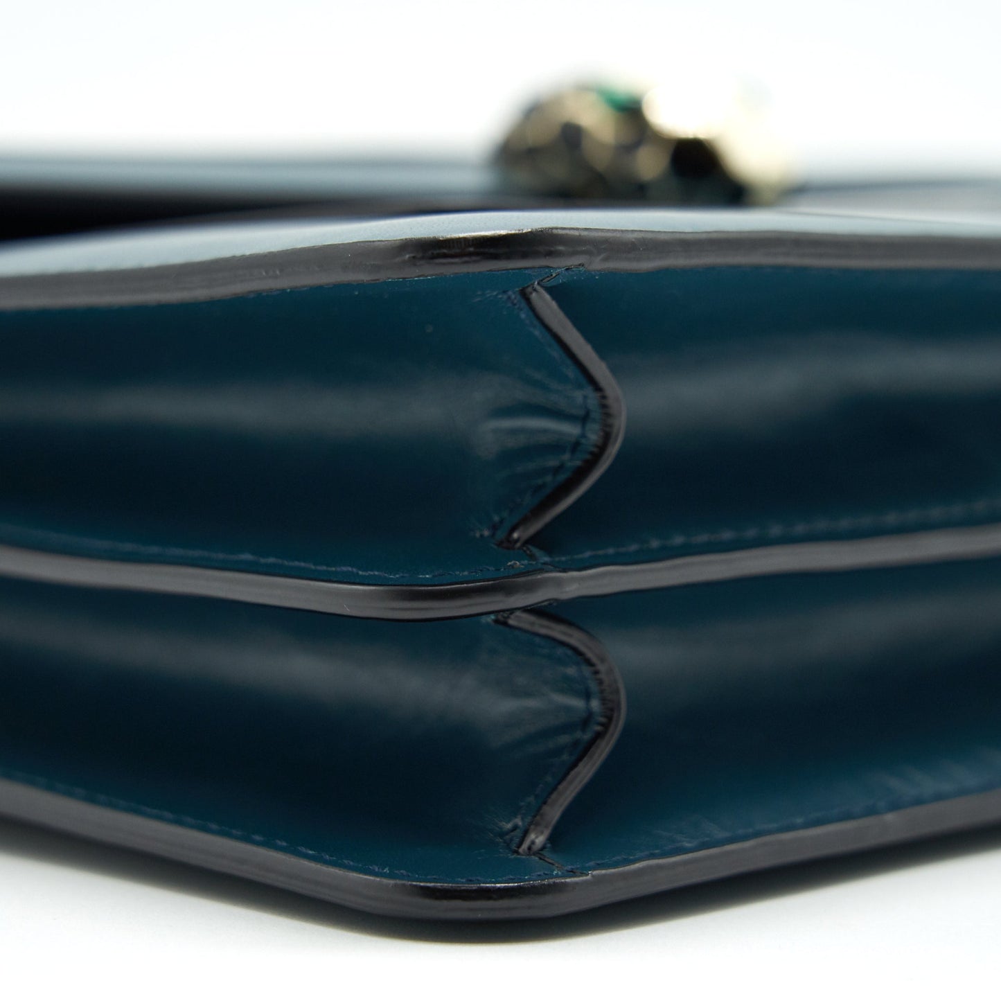 BVLGARI SERPENTI FOREVER TOP HANDLE BAG DARK GREEN
