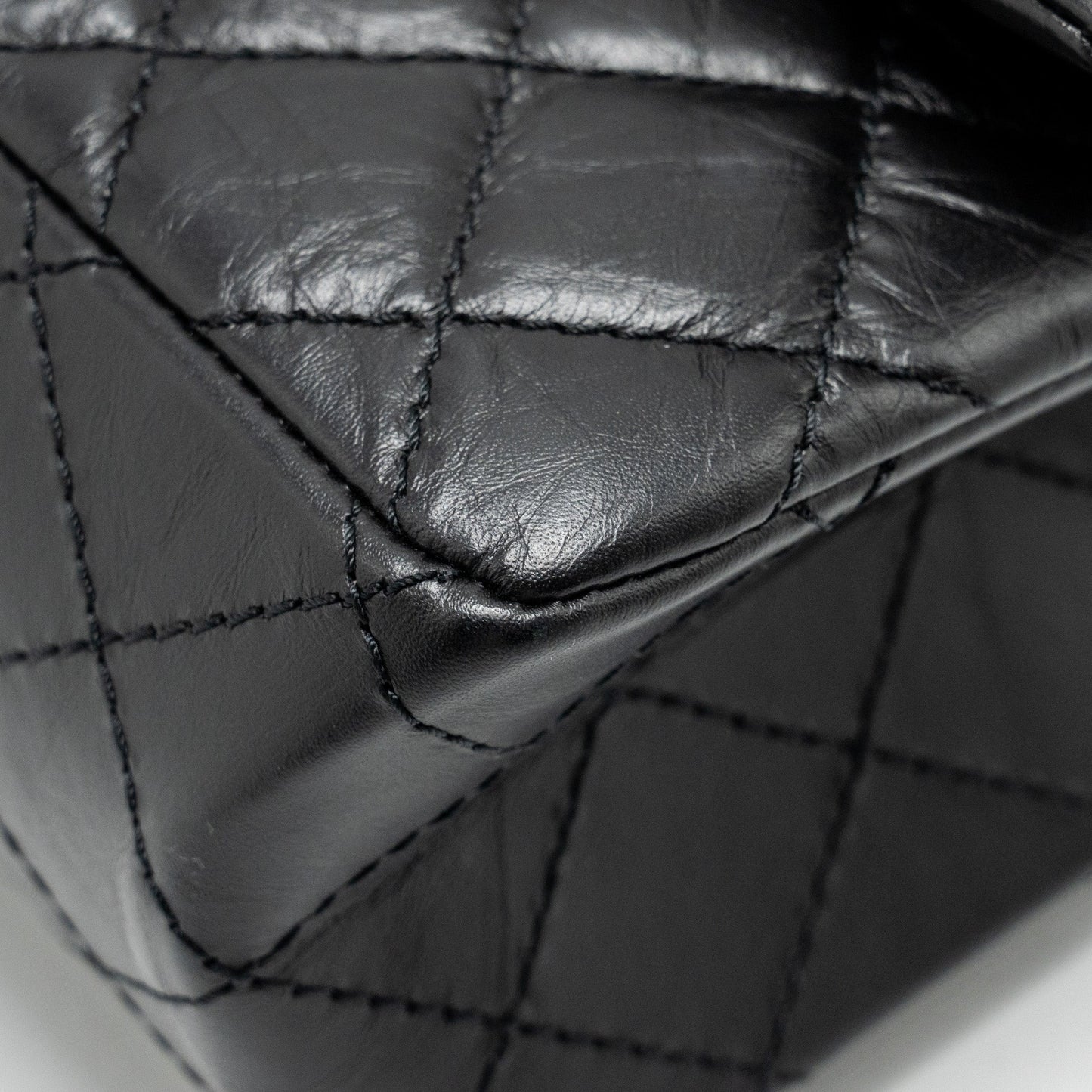 Chanel Large 2.55 Reissue Flap Bag Aged Calfskin Black GHW
