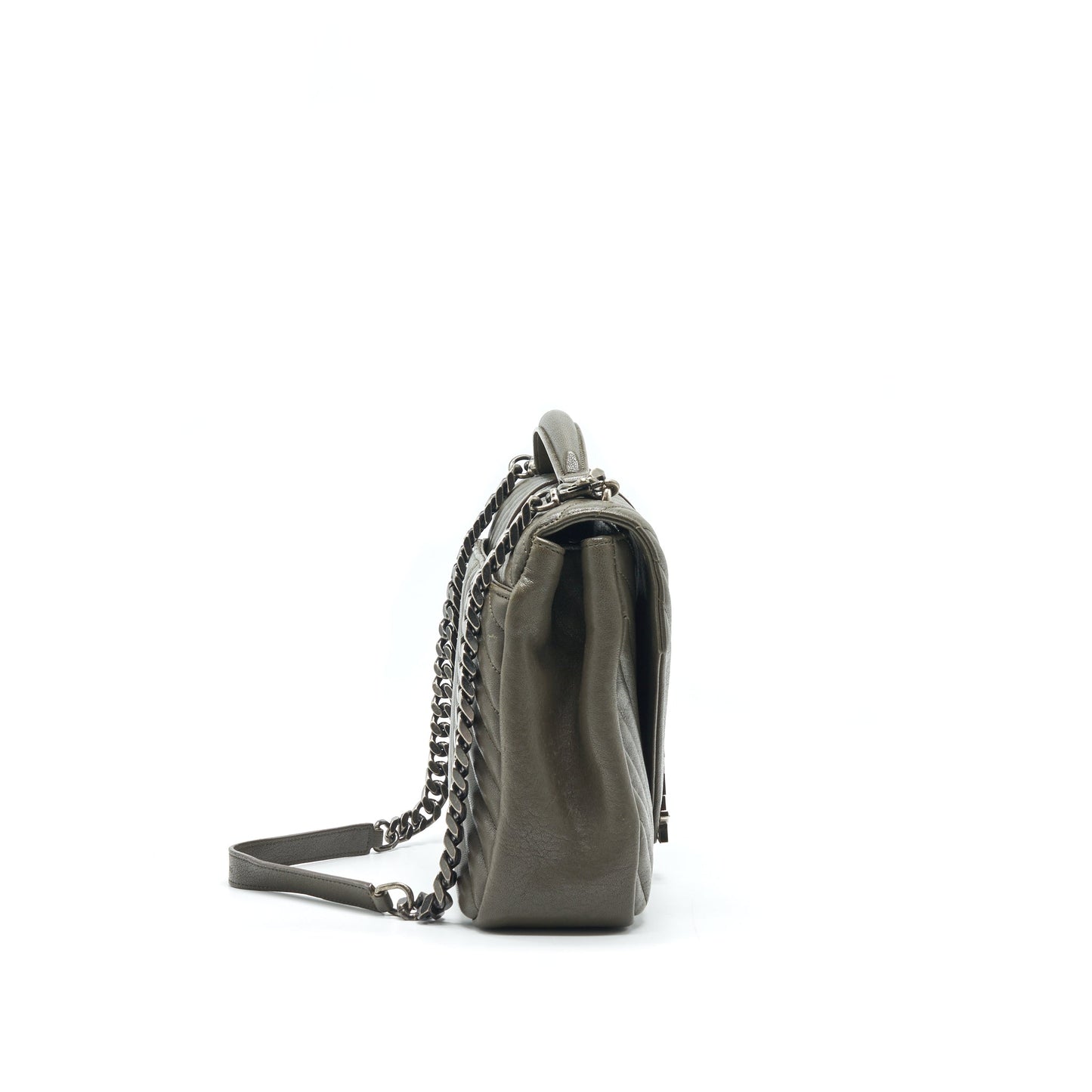 YSL COLLEGE LARGE SIZE OLIVE GREY COLOUR IN SHW