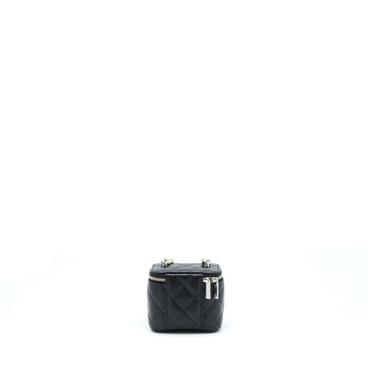 Chanel Mini Vanity With Giant Chain Caviar Black SHW