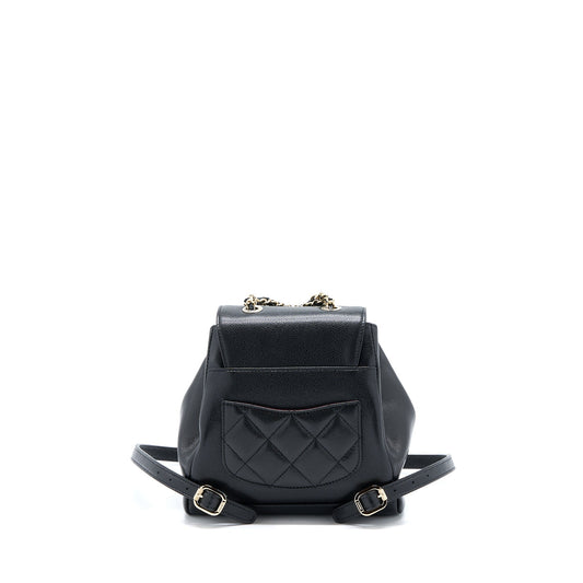 Chanel 22B Affinity Mini Backpack Caviar Black LGHW(Microchip)